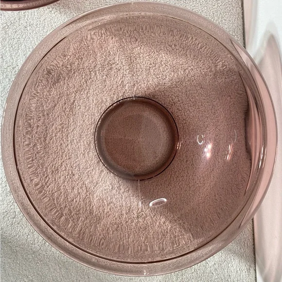 Vintage PYREX Set of 3 Cranberry Glass Nesting Mixing Bowls 1L, 1.5L & 2.5L - Picture 6 of 16